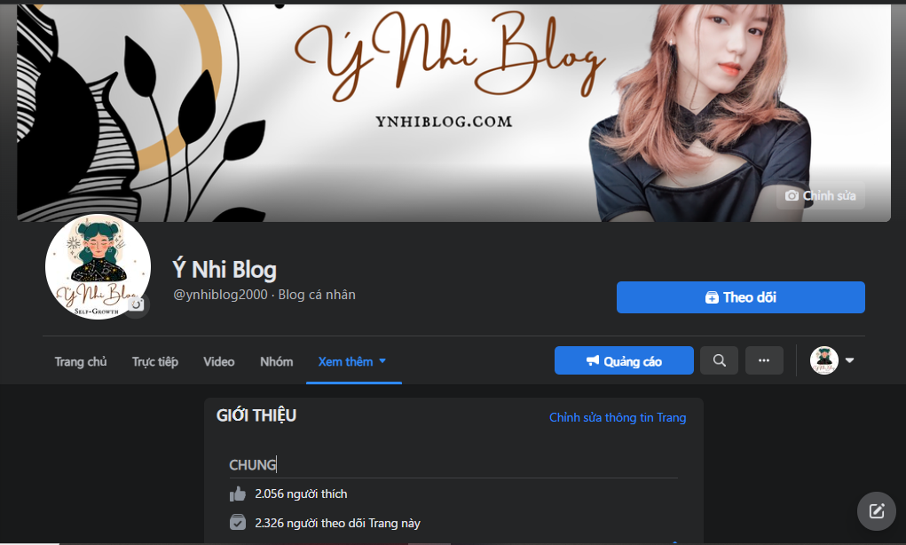 Fanpage Ý Nhi Blog cán mốc 2.300 lượt theo dõi chỉ sau 1 tháng công bố bài viết đầu tiên